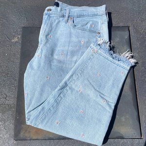 GAP Embroidered Girlfriend Jeans